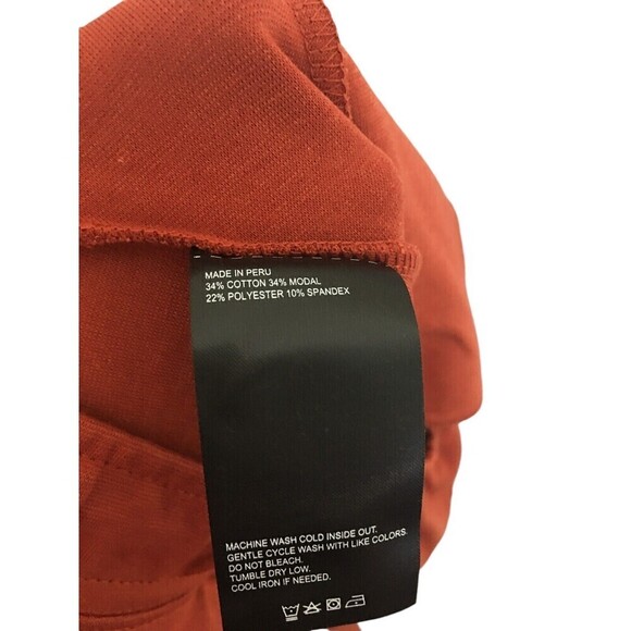 Tom Brady Brand Pliability Shorts Men's Size Small Rust Orange Stretch - Picture 4 of 6